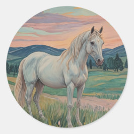 Pegatina Redonda Wild Serenade