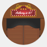 Wild West Cowboy tema 16 fiesta de cumpleaños