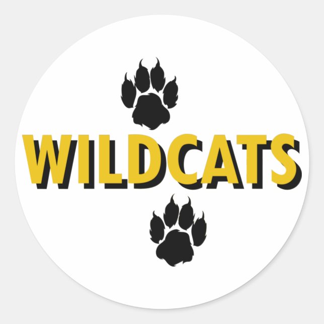 Pegatina Redonda Wildcats (Anverso)