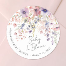 Wildflower Baby In Bloom Floral Baby Shower