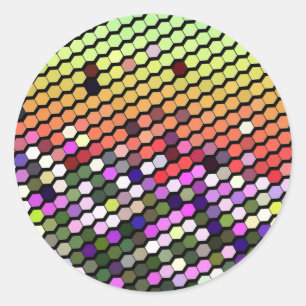 PEGATINA REDONDA WILDFLOWERS