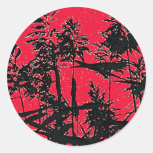 PEGATINA REDONDA WILDFLOWERS