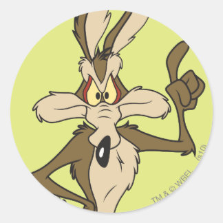 Pegatina Redonda WILE E. COYOTE™ De Pie Orgulloso