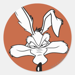 Pegatina Redonda WILE E. COYOTE™ Feliz disparo en la cabeza
