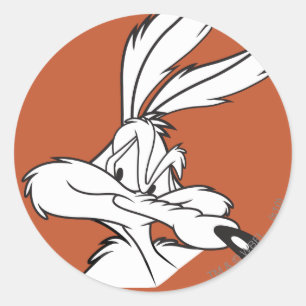 Pegatina Redonda WILE E. COYOTE™ Se ve incómodo