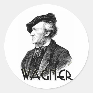 Pegatina Redonda Wilhelm Richard Wagner