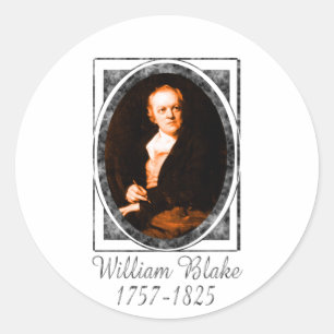 Pegatina Redonda William Blake