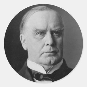 Pegatina Redonda William Mckinley