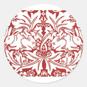 Pegatina Redonda William Morris - Brer Rabbit