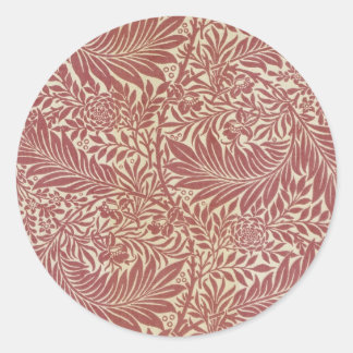 Pegatina Redonda William Morris Larkspur