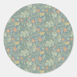 Pegatina Redonda William Morris Vintage Floral Double Boughes