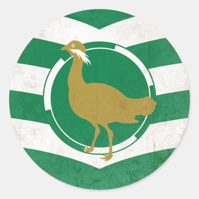 Pegatina Redonda Wiltshire (Anverso)