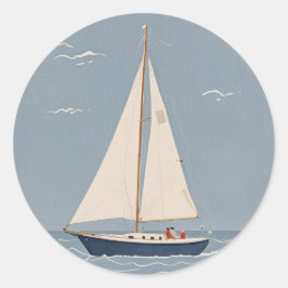 Pegatina Redonda Windborne Wanderer