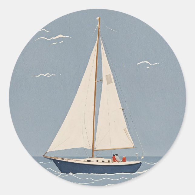 Pegatina Redonda Windborne Wanderer (Anverso)