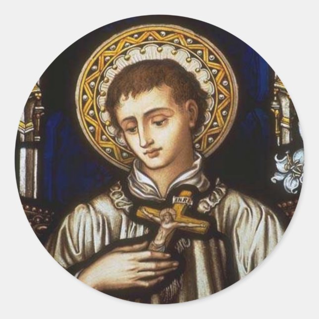 Pegatina Redonda Windows 91 de la iglesia (Anverso)