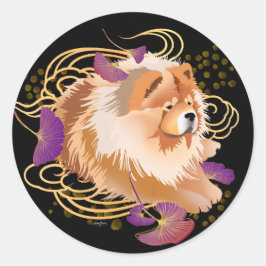 Pegatina Redonda WINDSONG - Chow round pegatinas