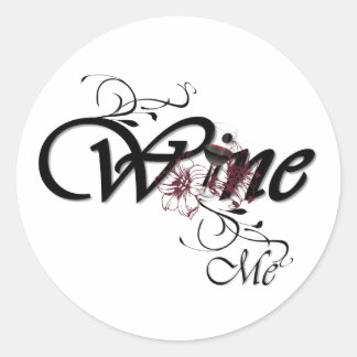 Pegatina Redonda WineMe