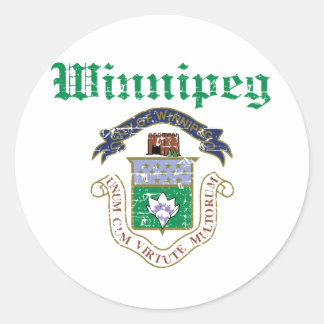 Pegatina Redonda Winnipeg Canada diseños