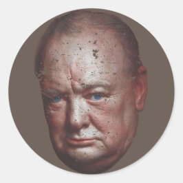 Pegatina Redonda Winston Churchill (United Kingdom)