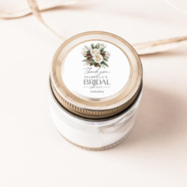 Pegatina Redonda Winter Bridal Shower