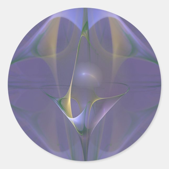 Pegatina Redonda Winterini Faery Martini Art (Anverso)