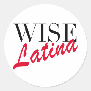 Pegatina Redonda Wise Latina