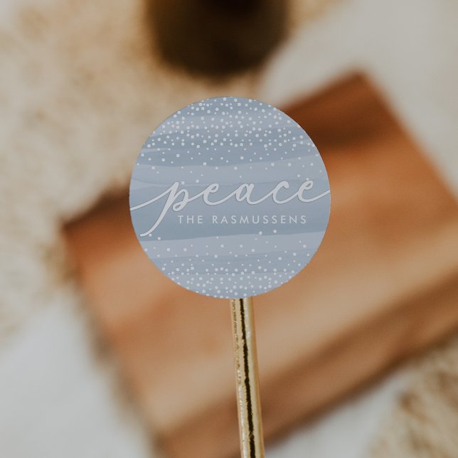 Pegatina Redonda Wish de acuarela | Vacaciones (Subido por el creador)