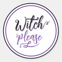 Witch Halloween Black Purple