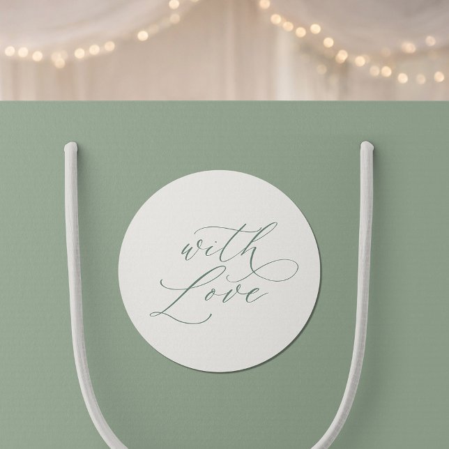Pegatina Redonda With Love Wedding Favor Stickers  (Subido por el creador)