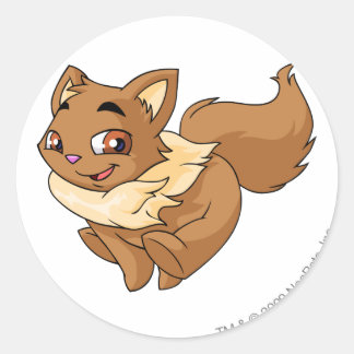 Pegatina Redonda Wocky Brown