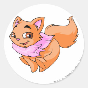 Pegatina Redonda Wocky Naranja