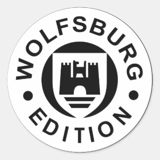 Pegatina Redonda Wolfsburg Edition (negro)