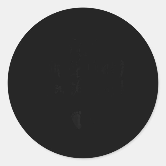 Pegatina Redonda Womens Easter Pregnancy Announcemen Somebunny Is O (Anverso)