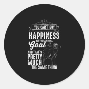 Pegatina Redonda Womens Goat Lover Goat Gift