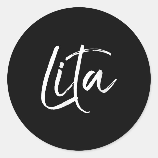 Pegatina Redonda Womens Grandma Quote In Spanish Abuela New Abuelit (Anverso)