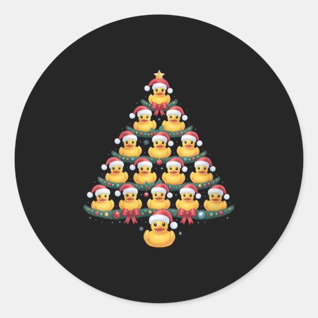 Pegatina Redonda Womens Merry Christmas V-neck  (Anverso)