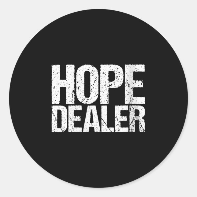 Pegatina Redonda Womens Motivational Hope Er V-neck  (Anverso)