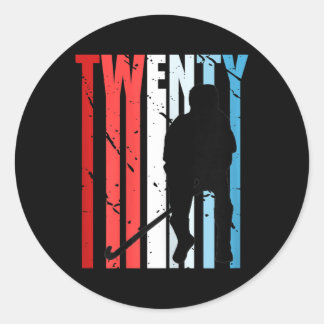 Pegatina Redonda Womens Womens Field Hockey 48th Birthday Player Te