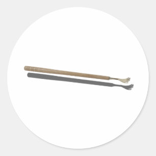 Pegatina Redonda WoodenBackScratcher02211