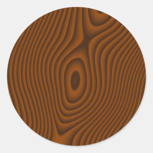 Pegatina Redonda Woodgrain Textured