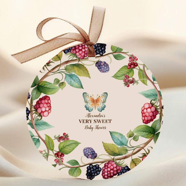 Pegatina Redonda Woodland Forest Animals Baby Shower (Subido por el creador)