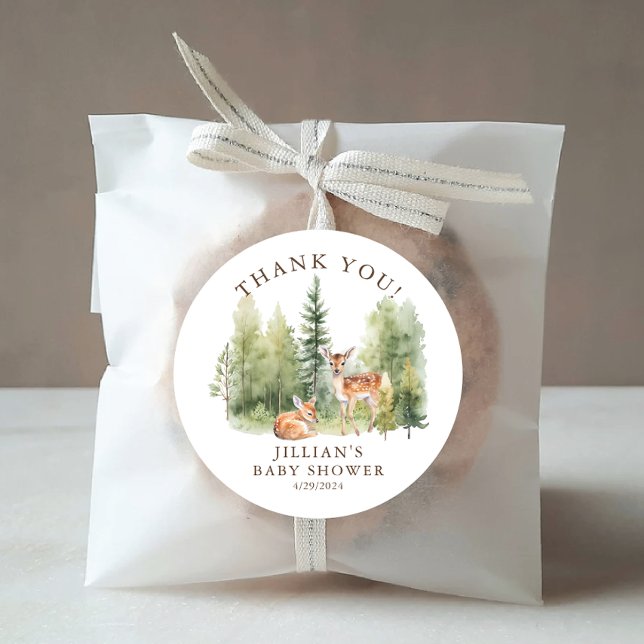 Pegatina Redonda Woodland Wonder Deer (Subido por el creador)