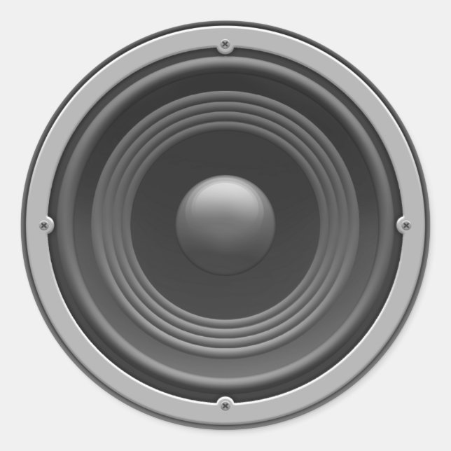 Pegatina Redonda Woofer (Anverso)