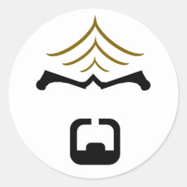 Pegatina Redonda Worf Sticker