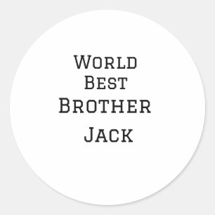Pegatina Redonda World best brother agregar nombre texto deportes d