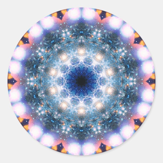 Pegatina Redonda Wormhole (Anverso)