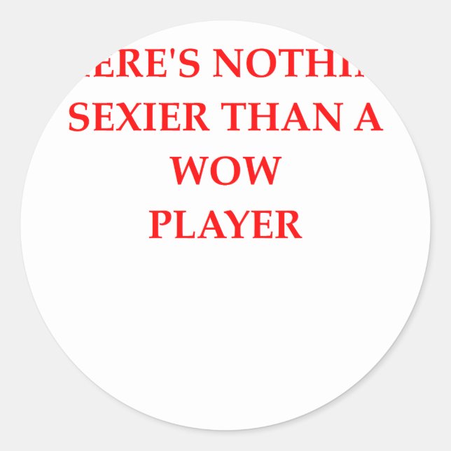 PEGATINA REDONDA WOW (Anverso)