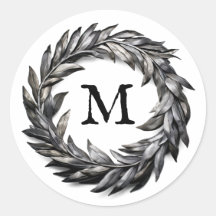 Wreath Masculino Metálico Con Su Monograma