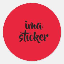 Pegatina Redonda wregwergfe