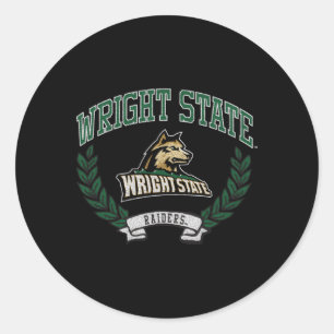 Pegatina Redonda Wright State Raiders Victoria Heather Gray
